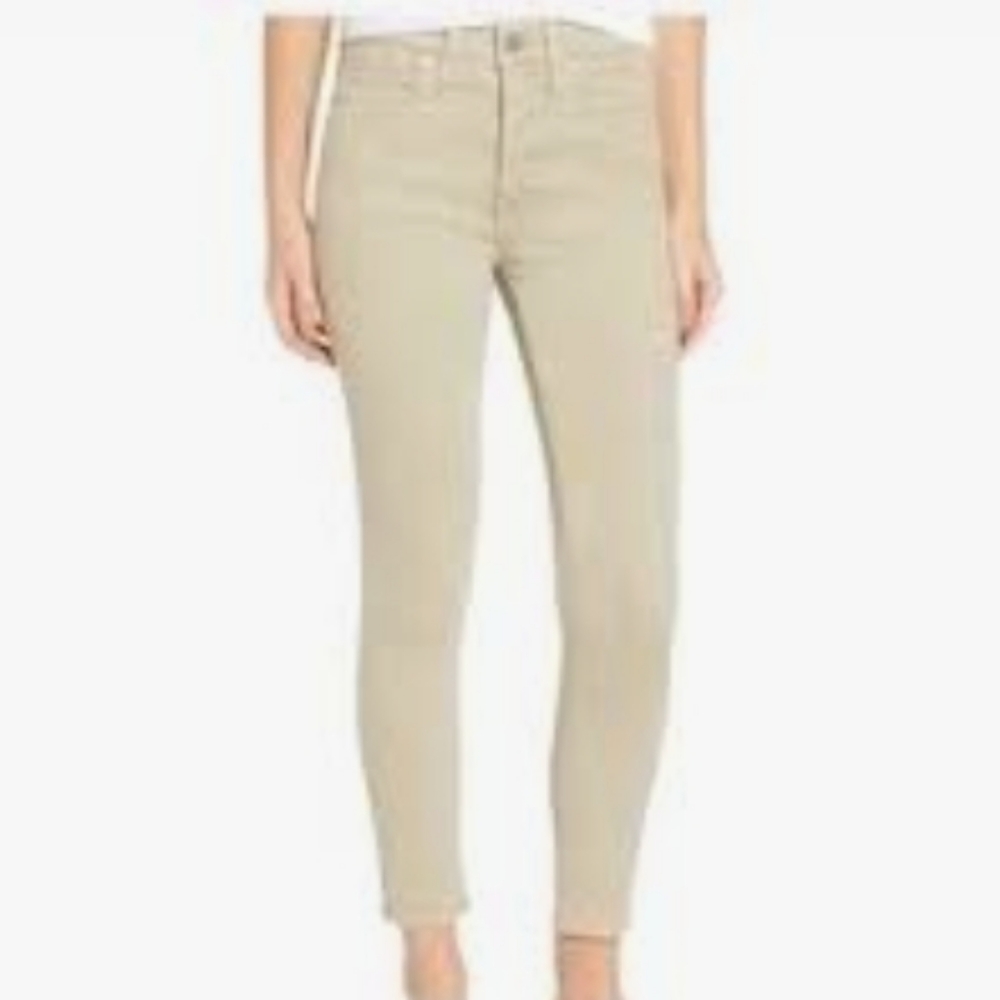 NWT Caslon Sz 35 US 20 Sierra Skinny Ankle Jeans Beige